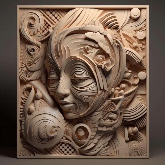 نموذج ثلاثي الأبعاد لآلة CNC 3D Art 